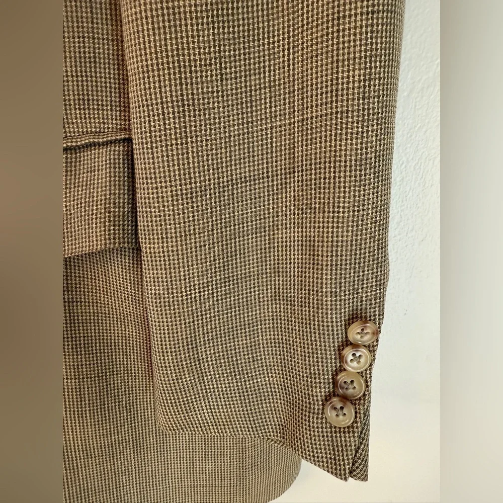 Polo Ralph Lauren Men’s Sport Coat Made in Italy 44 Long Tan Beige EUC